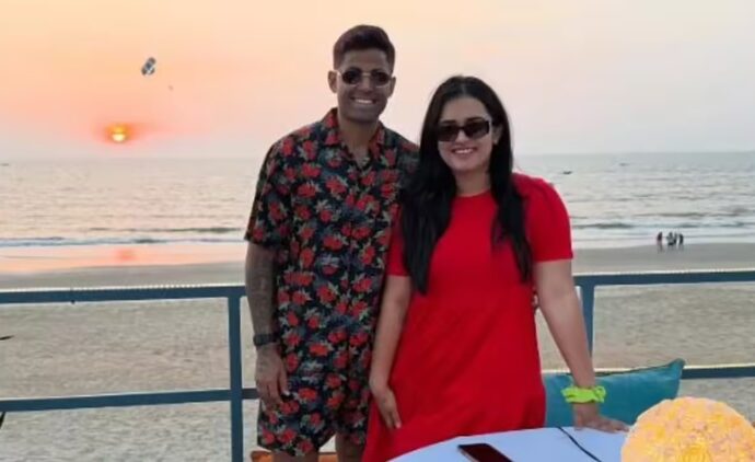 Cricketer Suryakumar Yadav and his wife